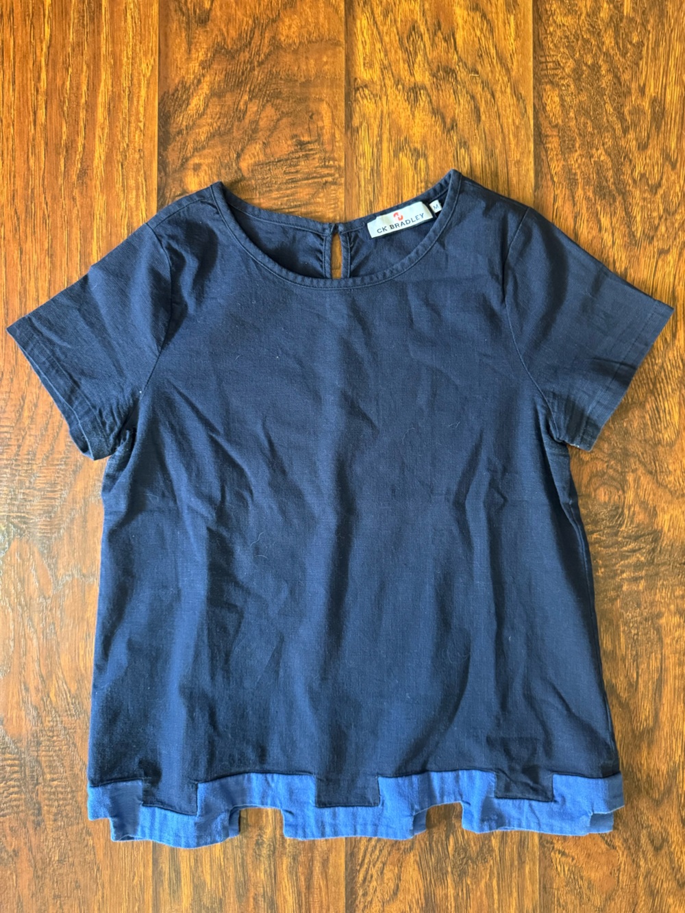 CK Bradley Women’s Navy Shirt with Button Closure